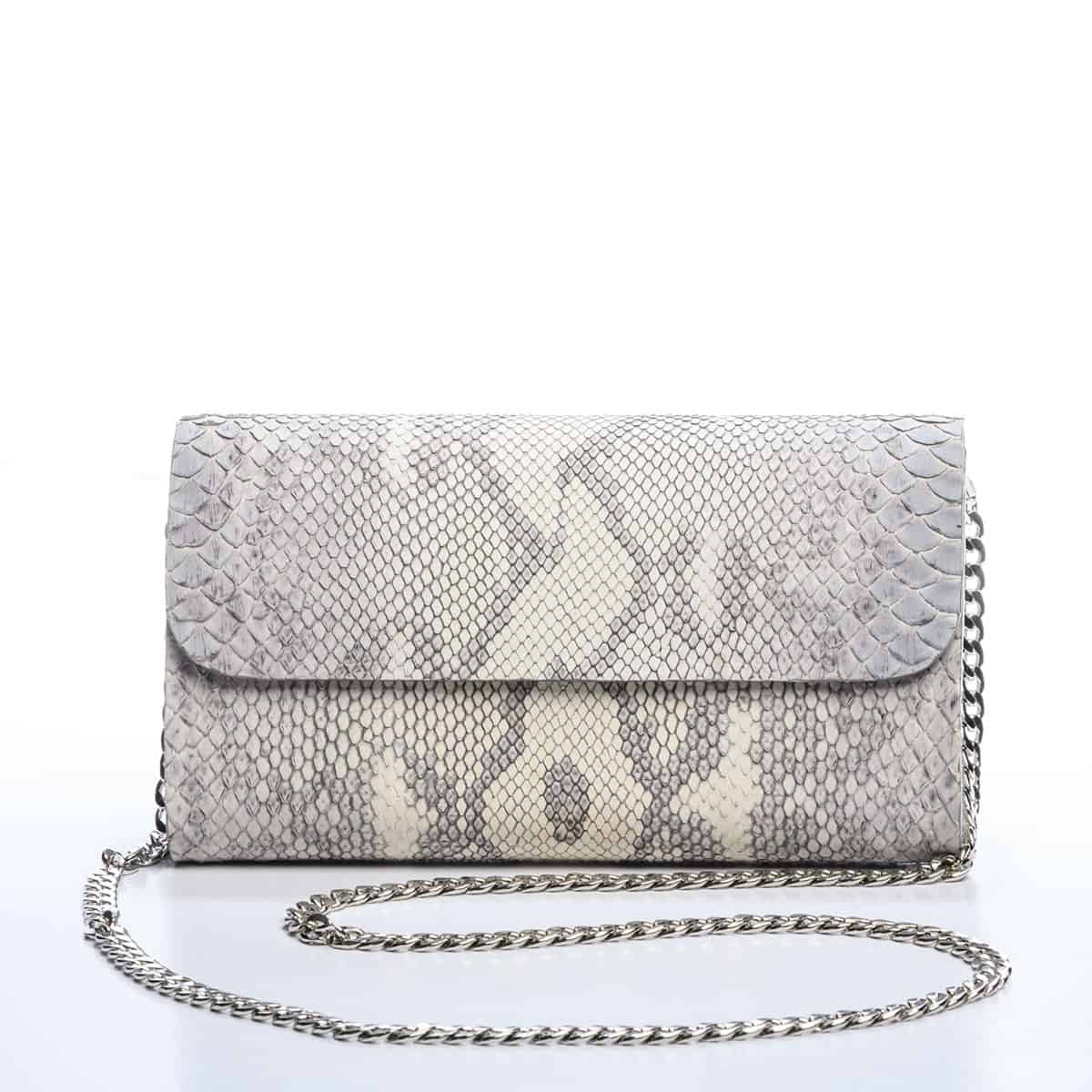 Victoria Python Lady Victoria Clutch, Bleached Python – Baron Paris