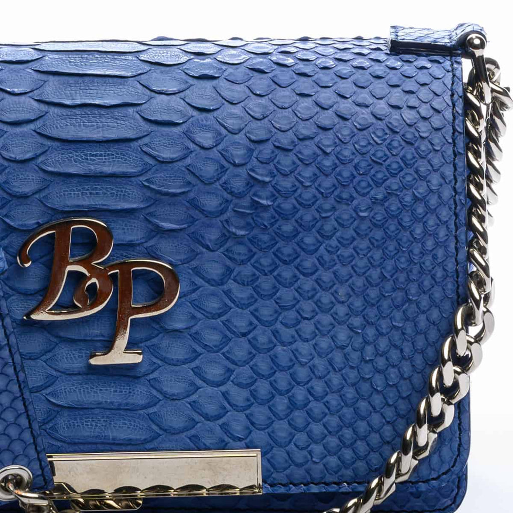 Marie Antoinette Chain Bag, Blue Python – Baron Paris