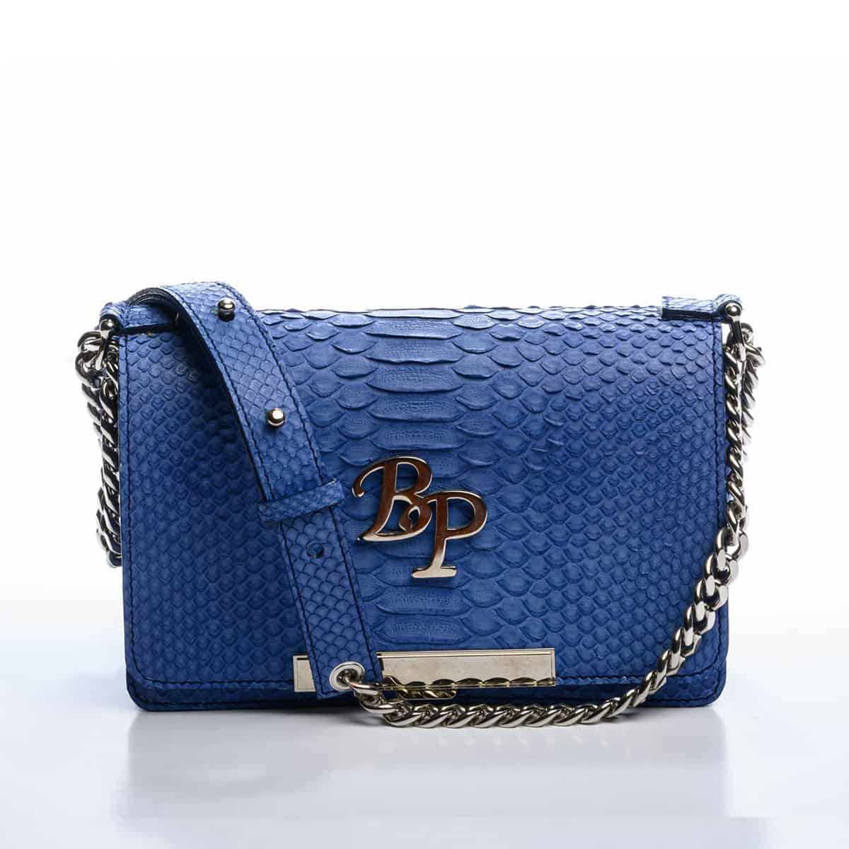 Marie Antoinette Chain Bag, Blue Python – Baron Paris