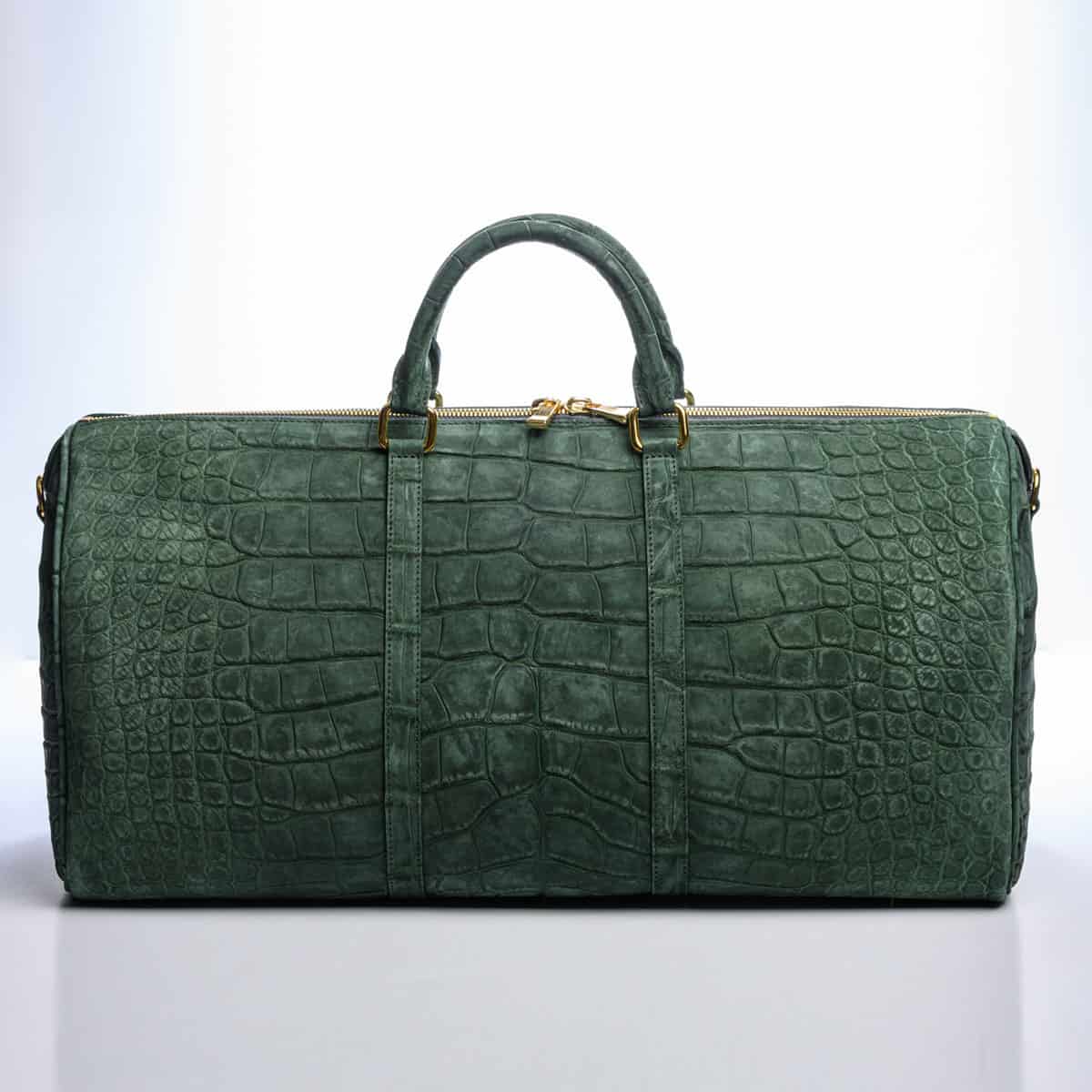 Crocodile Skin Green Alligator Bag Marquis De Lafayette Dark