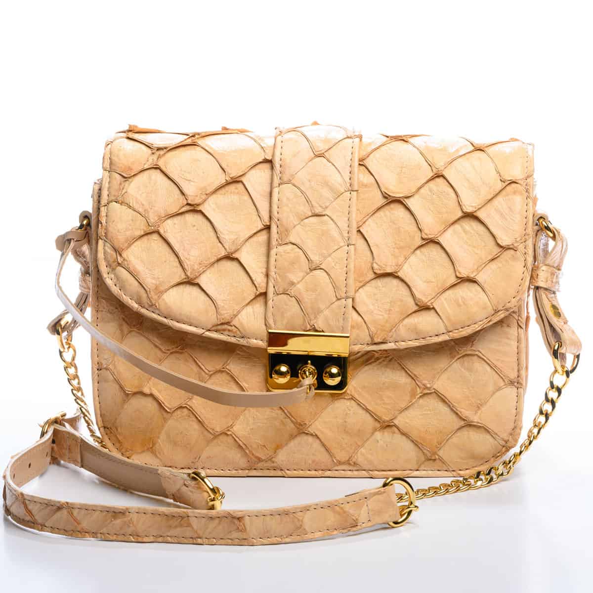 Baron Paris Alouette Yellow Ostrich Handbag