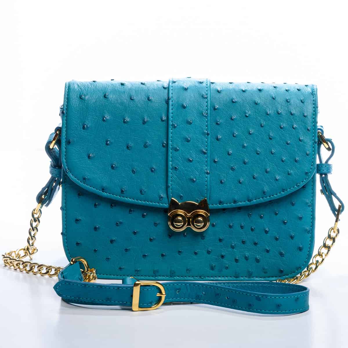 Baron Paris Alouette Yellow Ostrich Handbag
