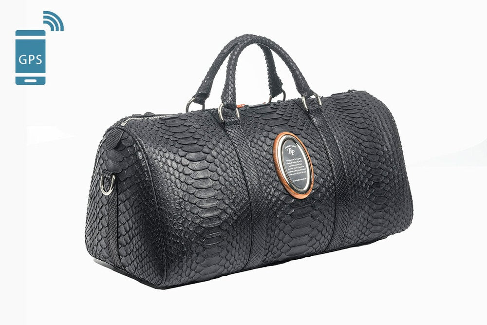 Marquis De Lafayette Black Python Duffel Bag